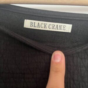 Black crane sweatshrt